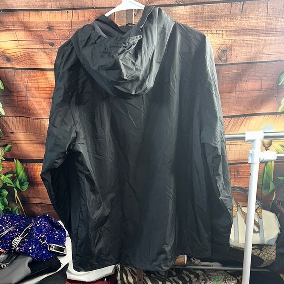 ACC Black Hooded Windbreaker with Water-Resistant Shell - Picture 7 of 9